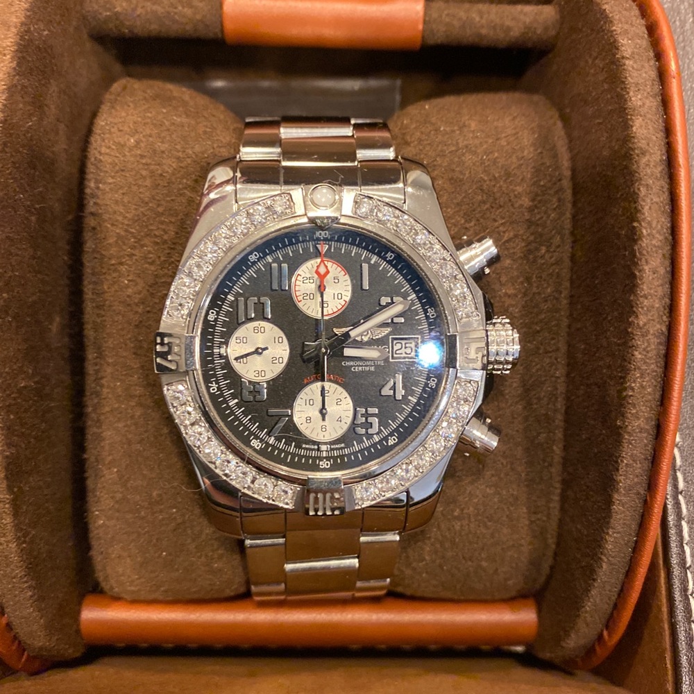 Breitling Super Avenger Tungsten Gray Dial Watch